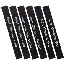 6Pièces Crayons De Charbon De Carbon Pour Peinture Ombres Précises