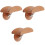 3Ensembles Support Casque En Alliage Et Bois Khaki 4
