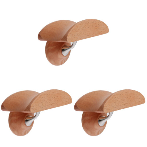 3Ensembles Support Casque En Alliage Et Bois Khaki 2