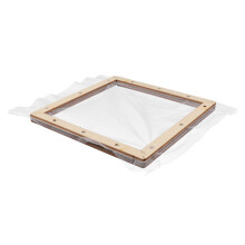 4Stk Leichtgelber Holzrahmen Mit Maschensieb Für Handgemachtes Papier