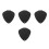 4Pcs Black PU Guitar Pick Storage Holder for Drum Use Waterproof 5