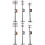 2Sets Plastic Telegraph Poles Assorted Color Mini DIY Landscape Decor 6