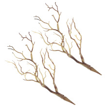 5Pcs Coffee Colored Artificial Antler Branches for Holiday Decoration