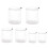 3Sets White Drawstring Laundry Bags for Bras Baby Clothes Mesh Storage 1