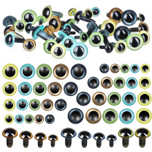 160Pcs Multi Color ABS Safety Eyes for Crafts Unique Iridescent Effect