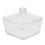 2Pcs Glass Sugar Container with Lid Clear Decorative Kitchen Canisters 1