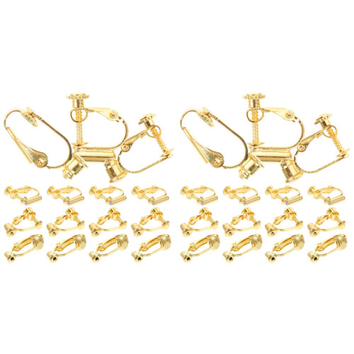 60Pièces Clips Oreilles Dorés Accessoires Créatifs Pour DIY 1