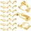 60Pièces Clips Oreilles Dorés Accessoires Créatifs Pour DIY 9