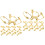 60Pièces Clips Oreilles Dorés Accessoires Créatifs Pour DIY 4
