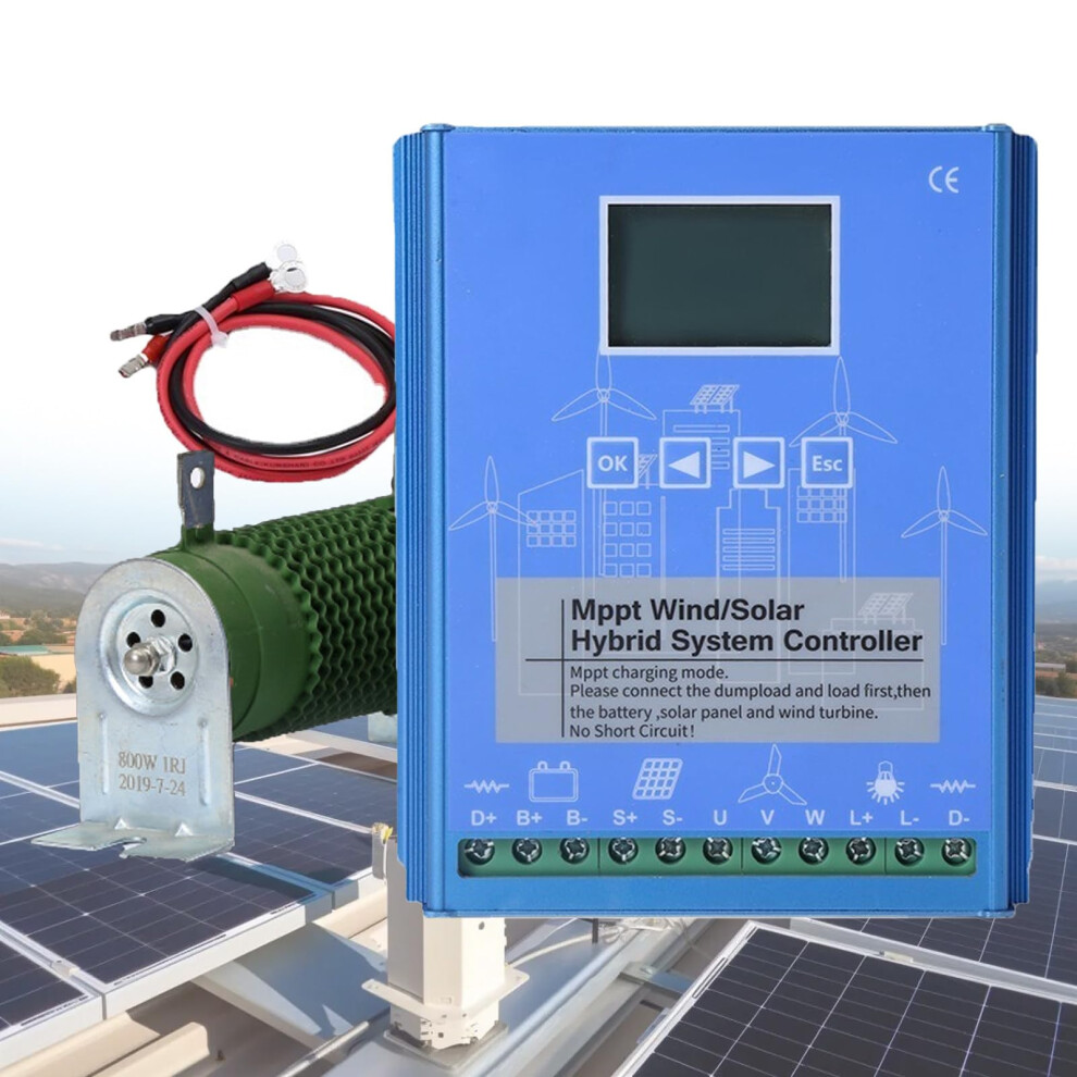 Wind Solar Hybrid Charge Controller 12V/24V/48V Mppt Boost Charging With Fivelayer Protection 15000W 9174973172765