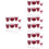 32 Pcs Mini Wine Glass Model Pvc Pocket Ob11 8