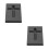 2Pcs Graphite Casting Mold Cross Design High-Temperature Melting Tool 5