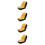 4Pcs Yellow Cotton Polyester Weeder Seat Cover Universal Protector Mat 9
