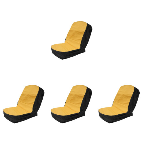 4Pcs Yellow Cotton Polyester Weeder Seat Cover Universal Protector Mat 2