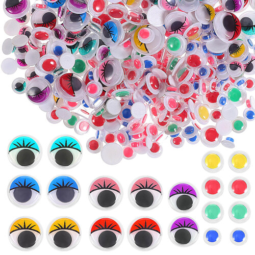 3000Pcs Plastic Wobbly Eyes Small Sticky for DIY Projects