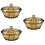 3St Decoratieve Plastic Fruitboxen Goud Multifunctioneel En 8