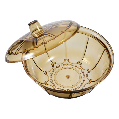 3St Decoratieve Plastic Fruitboxen Goud Multifunctioneel En