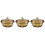3St Decoratieve Plastic Fruitboxen Goud Multifunctioneel En 5