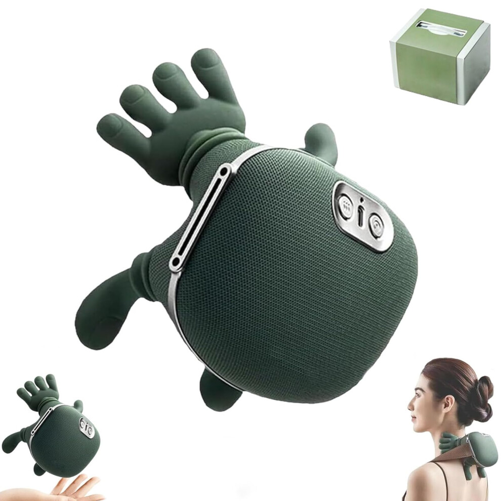 Neck and Shoulder Massager with Heat Therapy, Shiatsu Back Relief, Ergonomic Adjustable Speed