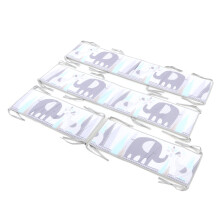 Cute Print Breathable Crib Circumference Soft Pad Set for Boys Girls Type4