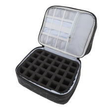 Estuche organizador de uñas contiene 30 frascos, 25x20x25 cm