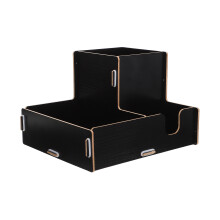 3Pièces Boîte De Rangement Noire Porte-Pailles Jetables
