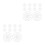 20Pcs Multifunctional Plastic Vegetable Crusher and Pickle Press White 9