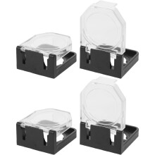 20Pcs Multicolor Plastic Push Button Protective Covers for Home