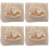 4Sets Infant Swaddle Blanket White Polyester Baby Wraps for Newborns 7