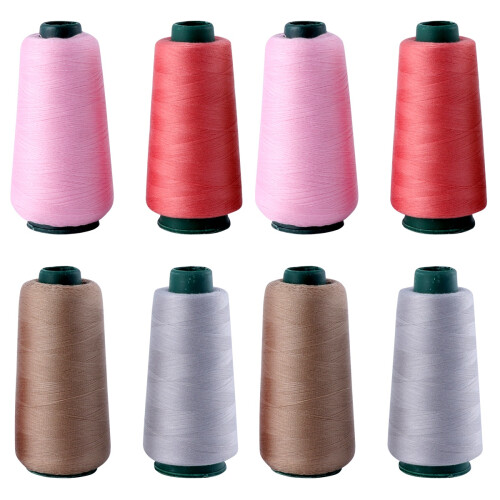 8Pièces Fil Couture Polyester Résistant, Assortiments Colorés Pour DIY 1