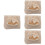 4Sets Infant Swaddle Blanket White Polyester Baby Wraps for Newborns 8