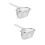 2Pcs Silver Household Noodle Strainer Mesh Colander with Hanging Hole 8
