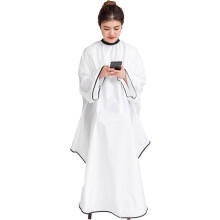 Haircutting Cape With Sleeve Polyester Pongee Hairdressing Cloth Shawl