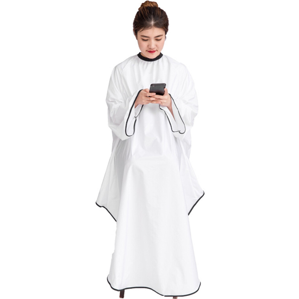Vaguelly Haircutting Cape With Sleeve Polyester Pongee Hairdressing Cloth Shawl