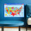 5Pcs Us Map Posters Multi Color Uv Paper Educational Wall Decoration 3