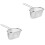 2Pcs Silver Household Noodle Strainer Mesh Colander with Hanging Hole 4