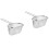2Pcs Silver Household Noodle Strainer Mesh Colander with Hanging Hole 5