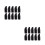 40Pcs Black Erasers for Kids Thumb Shape Creative Pencil Erasers 10