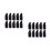 40Pcs Black Erasers for Kids Thumb Shape Creative Pencil Erasers 8
