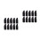 40Pcs Black Erasers for Kids Thumb Shape Creative Pencil Erasers 6