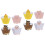 48St Cupcake Wrapper Decor Diverse Kleuren Voor Verjaardag Feest 4