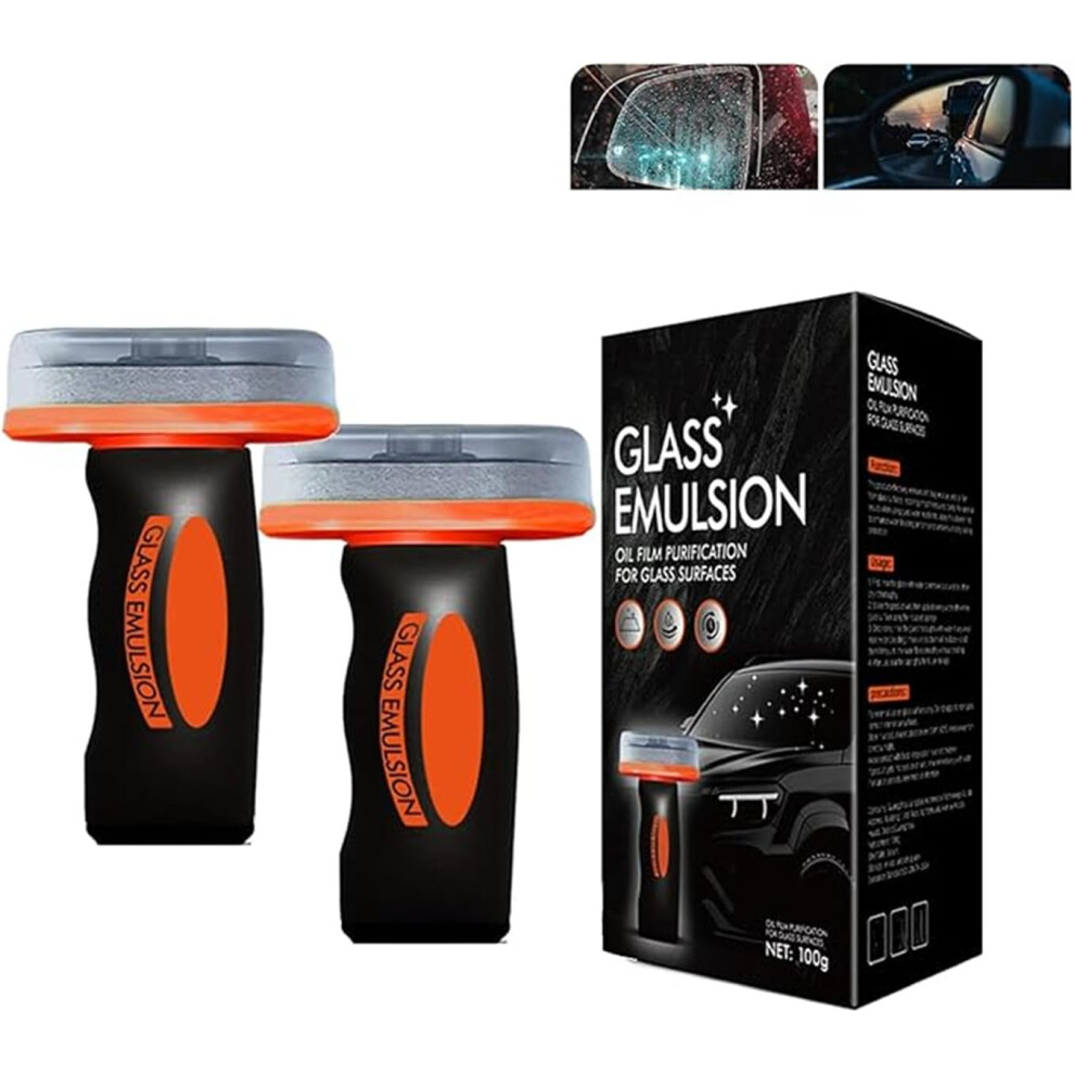 Car Window Oil Film Remover 100Ml Â Automotive Glass Cleaner For Windshield And Mirrors, Antiglare, Water Beading Protection (2) 9113335845701