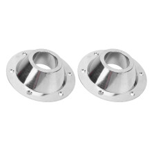 Aluminium RV Floor Mount Table Base 2pcs Cr Coated with 6 Holes for Quick Setup