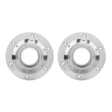 RV Table Base Set of 2 Chrome Plated Aluminum Slim Surfaces with 6 Holes