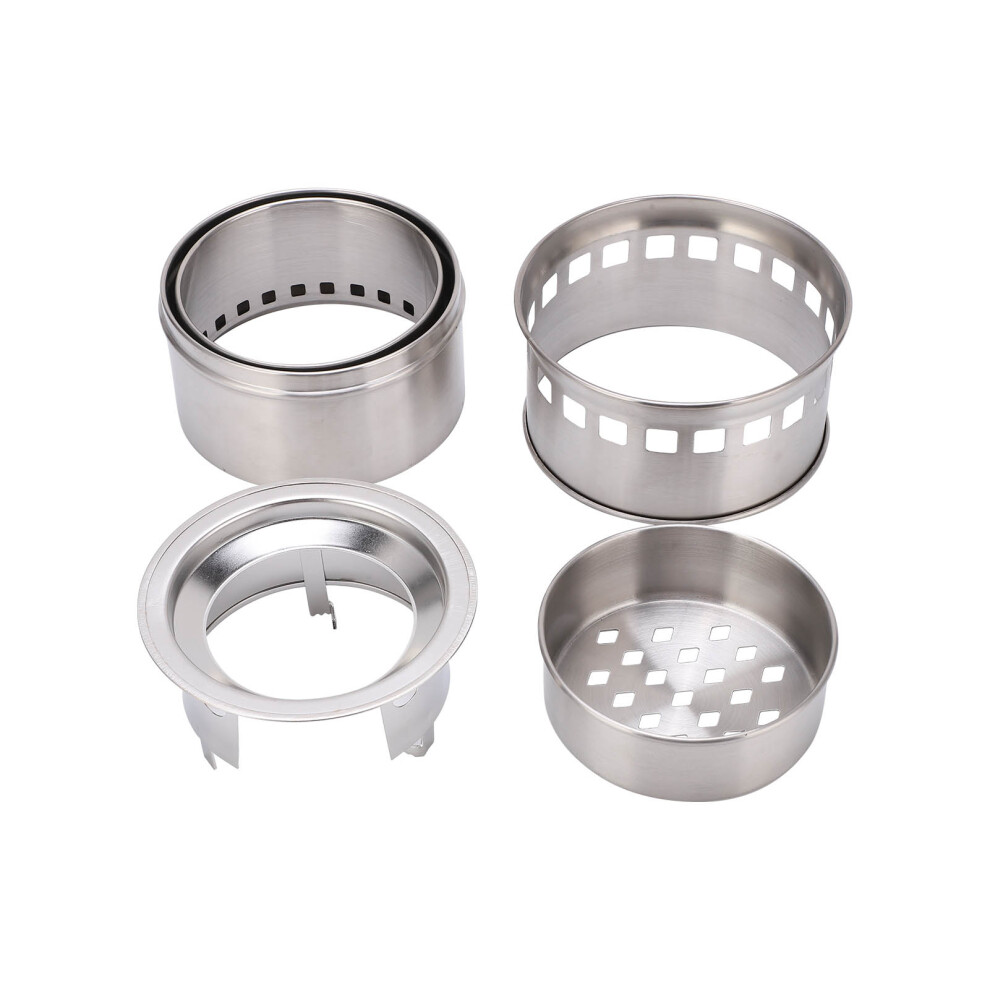 Portable Stainless Steel Folding Camping Stove for 1-2 People, 13.6cm Diameter-image-OPC-PRCS28Y-NEW