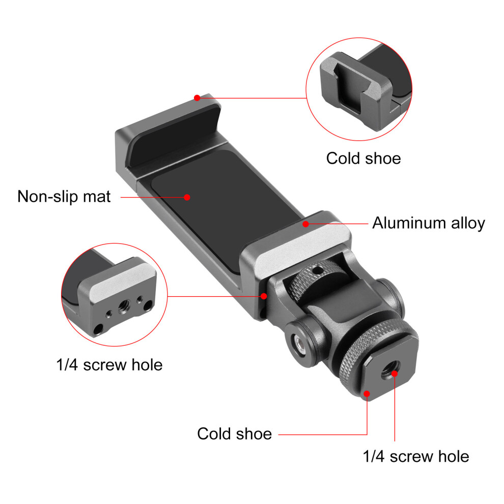 Universal Smartphone Clamp Cold Shoe 7340572820655