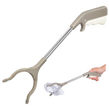 Stainless Steel Trash Grabber Tool with Ergonomic Non Slip Handle, Heavy Duty Litter Picker for Sanitation Workers