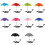 Sky Blue Portable Umbrella for Patio Strollers, UPF 50+ 12