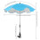 Sky Blue Portable Umbrella for Patio Strollers, UPF 50+ 2