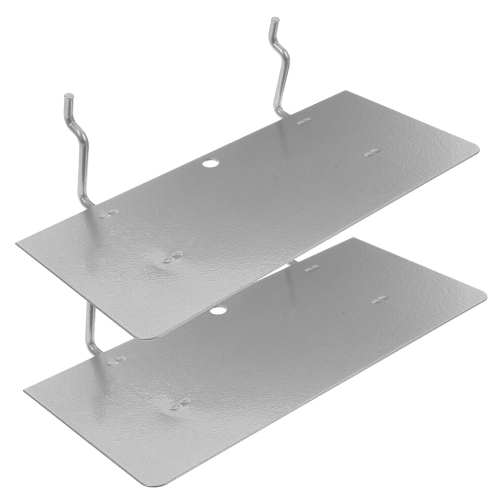 2Pcs Adjustable Pegboard Shelves Organizer With Load Capacity For Garage And Craft Room 9174973703372